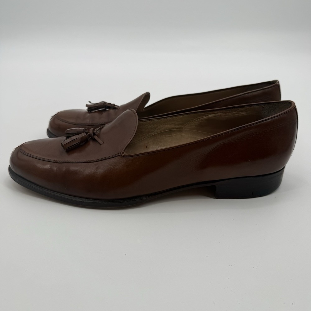 A. Testoni Walter Newberger‎ Brown Tasseled Loafers  Mens Size Jumbo 10 Italy